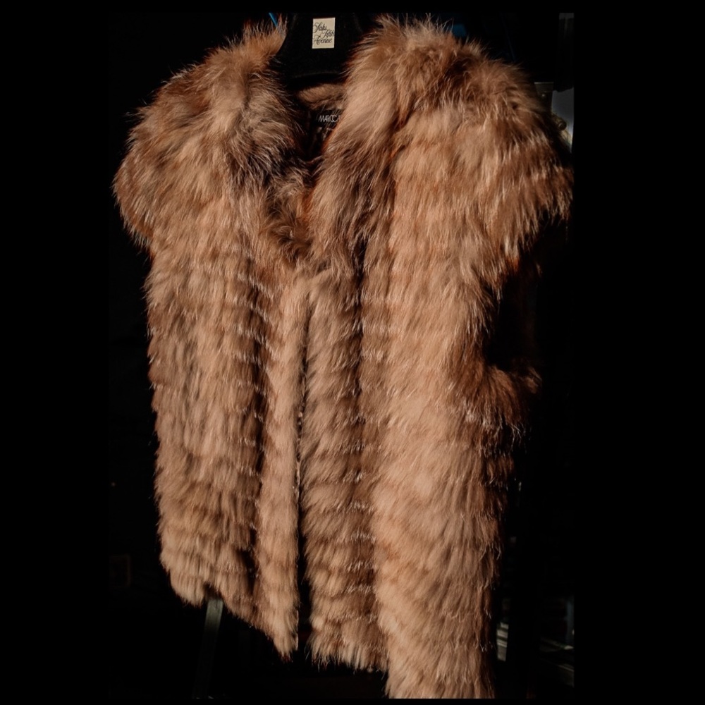 MARCCAIN MARC CAIN BLUE FROSY FOX VEST